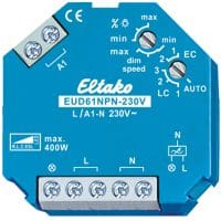 EUD61NPN-230V, Universal dimmer, R og C last, LED m/driver og 230V LED