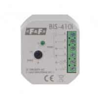 BIS-410i-LED. Impuls rele. 1 NO ikke potensial fri kontakt 16A/250V kontakt. 120A i 20ms.