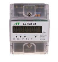 LE-02D. kWh måler 3P+N fas. TN/IT nett. Inntil 63A digital